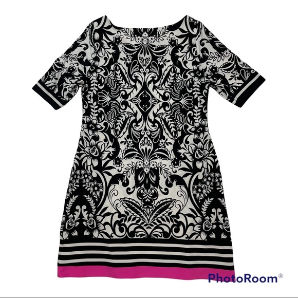 Eliza J Dress in Black & White, size 14- VGUC - Picture 3 of 13